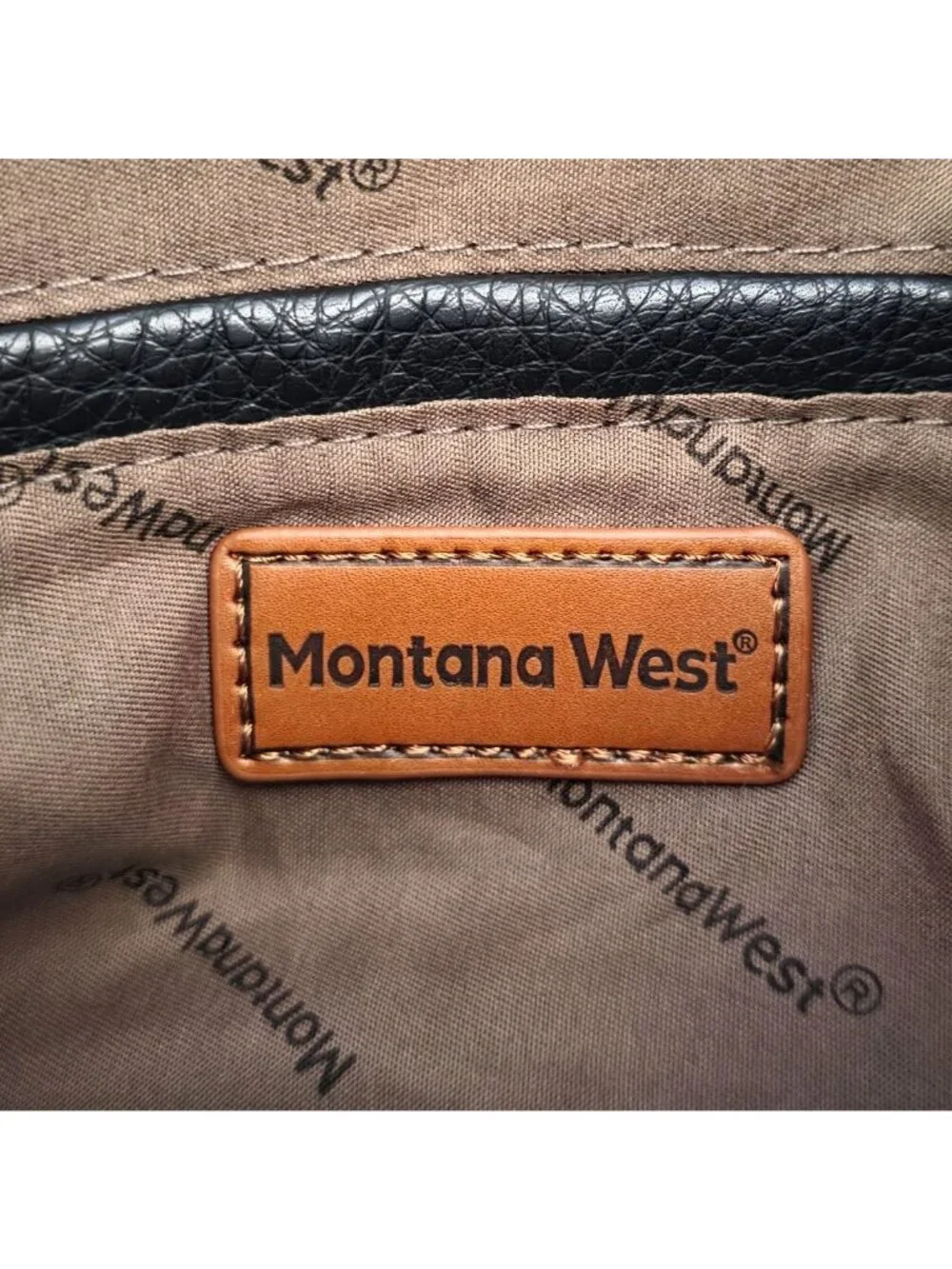 NEW Montana West Hobo Bag Faux Vegan Leather Black Studded Western Boho Purse